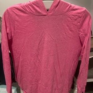 Pink woman’s t shirt hoodie